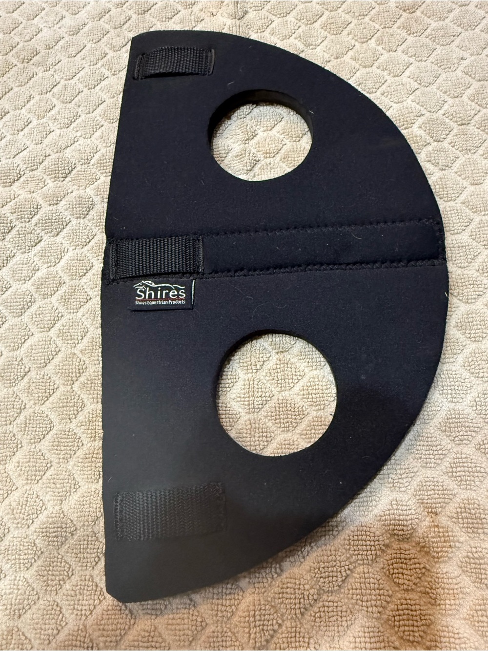 SHIRES black neoprene head bumper for PONY attach to halter for trailering